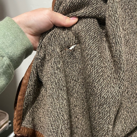 Double Zero Black and Brown Knit Cardigan - Picture 6 of 6